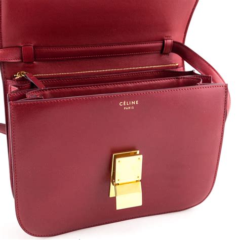 celine box medium red|celine box bag.